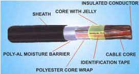 1.4 mm dia Copper Conductor 4/6 Quad Cable